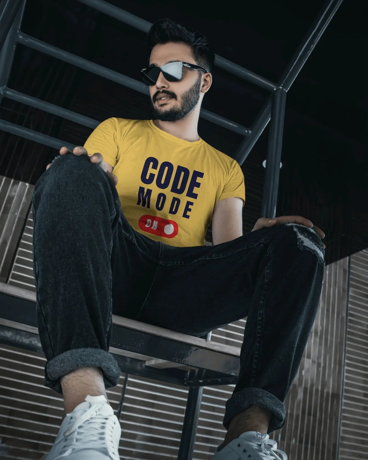 Code Mode On Unisex T-Shirt DevHero India