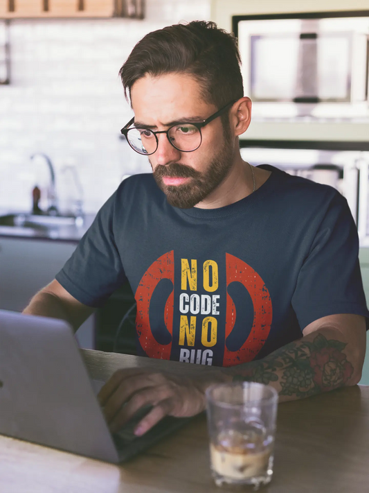 No Code No Bug - Unisex Coding T-Shirt for developers DevHero India