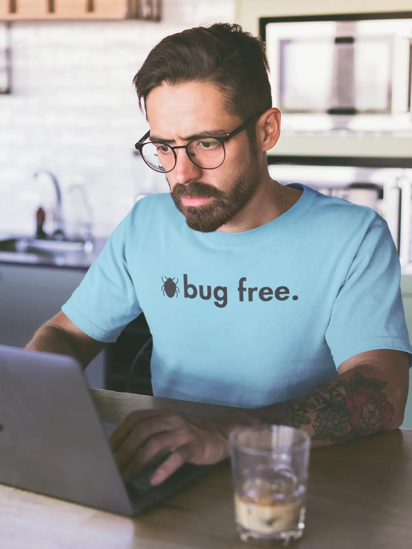 Bug Free - Unisex Coding T-Shirt for developers DevHero India