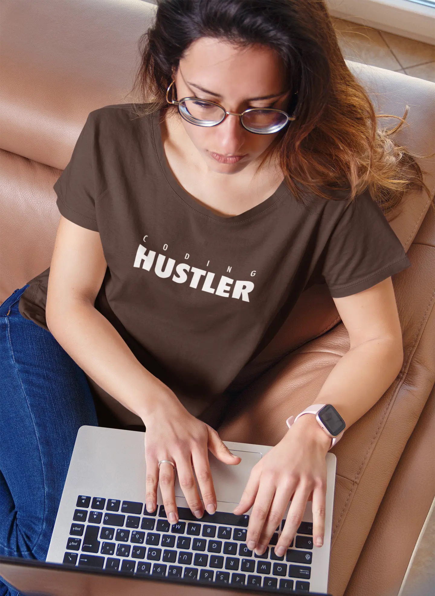 Coding Hustler Unisex T-Shirt - Show Your Coding Spirit DevHero India