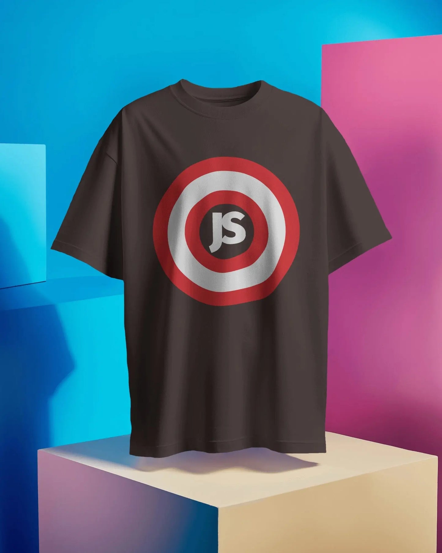 Captain JS Short Sleeve T-Shirt - Fun and Functional for JavaScript Developers DevHero India
