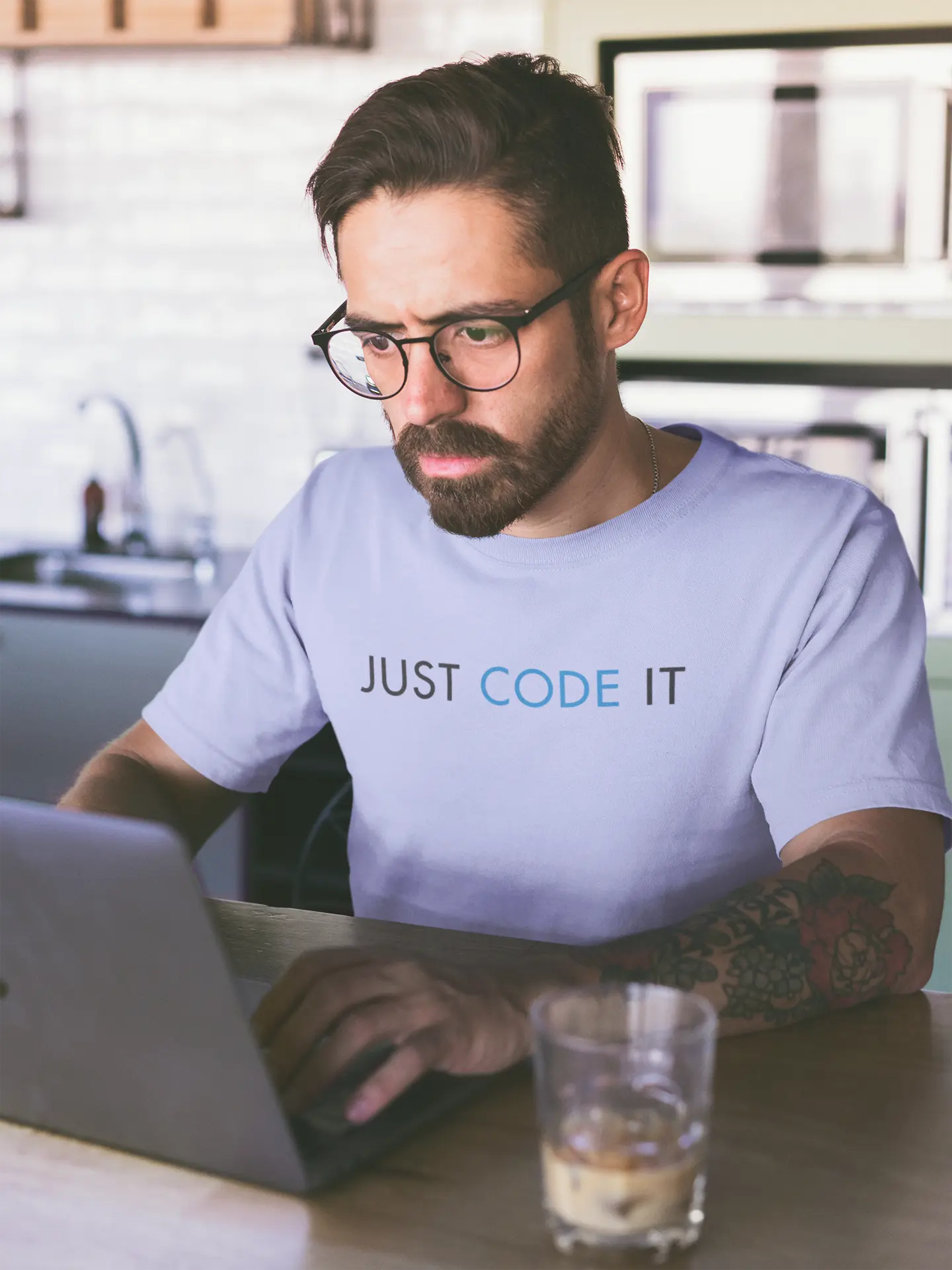 Just Code It - Unisex Classic Round Neck T-Shirt DevHero India