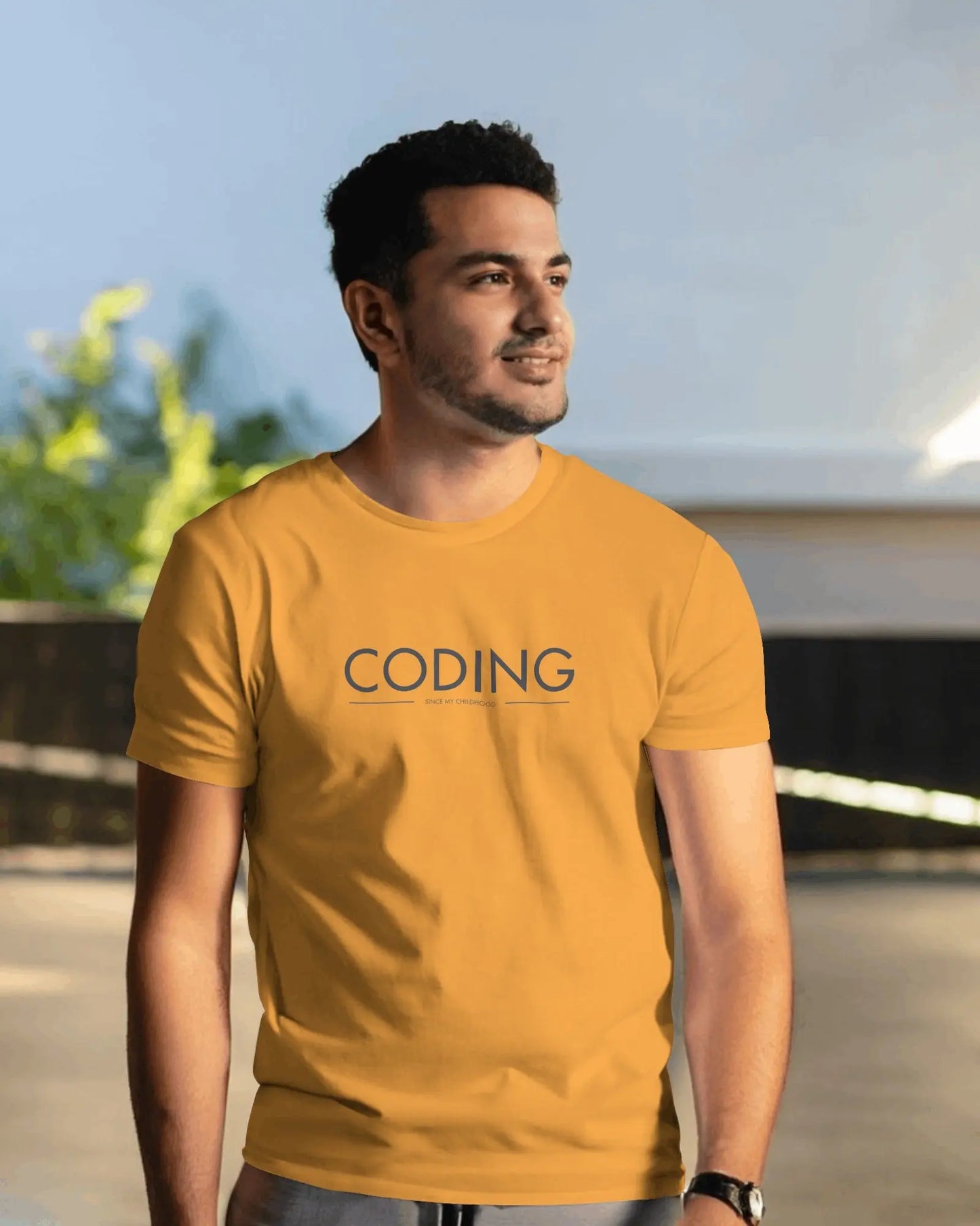 Coding Since Childhood - Unisex Coding T-Shirt for developers DevHero India
