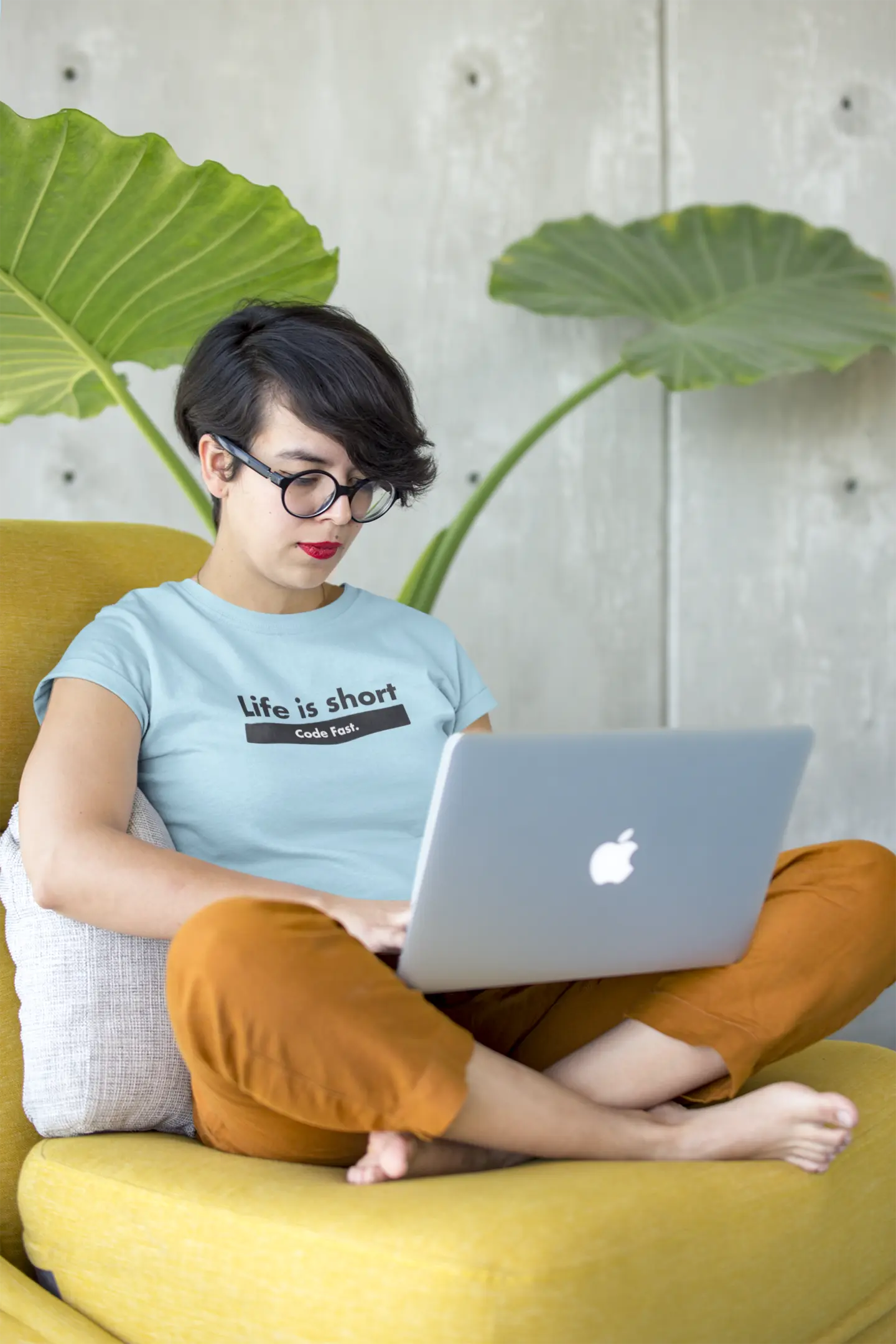 Life is Short! Code Fast - Unisex Coding T-Shirt for developers DevHero India