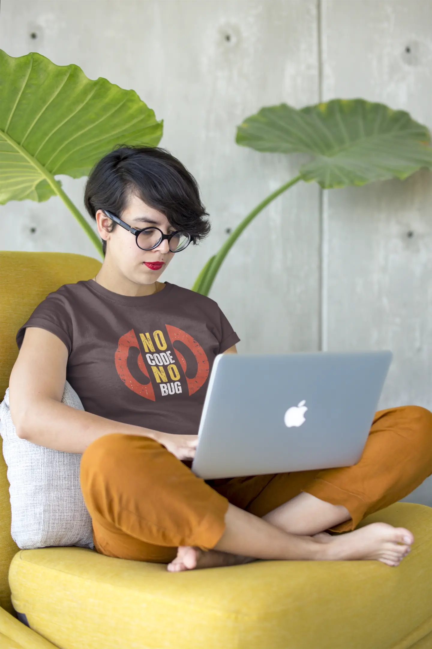 No Code No Bug - Unisex Coding T-Shirt for developers DevHero India