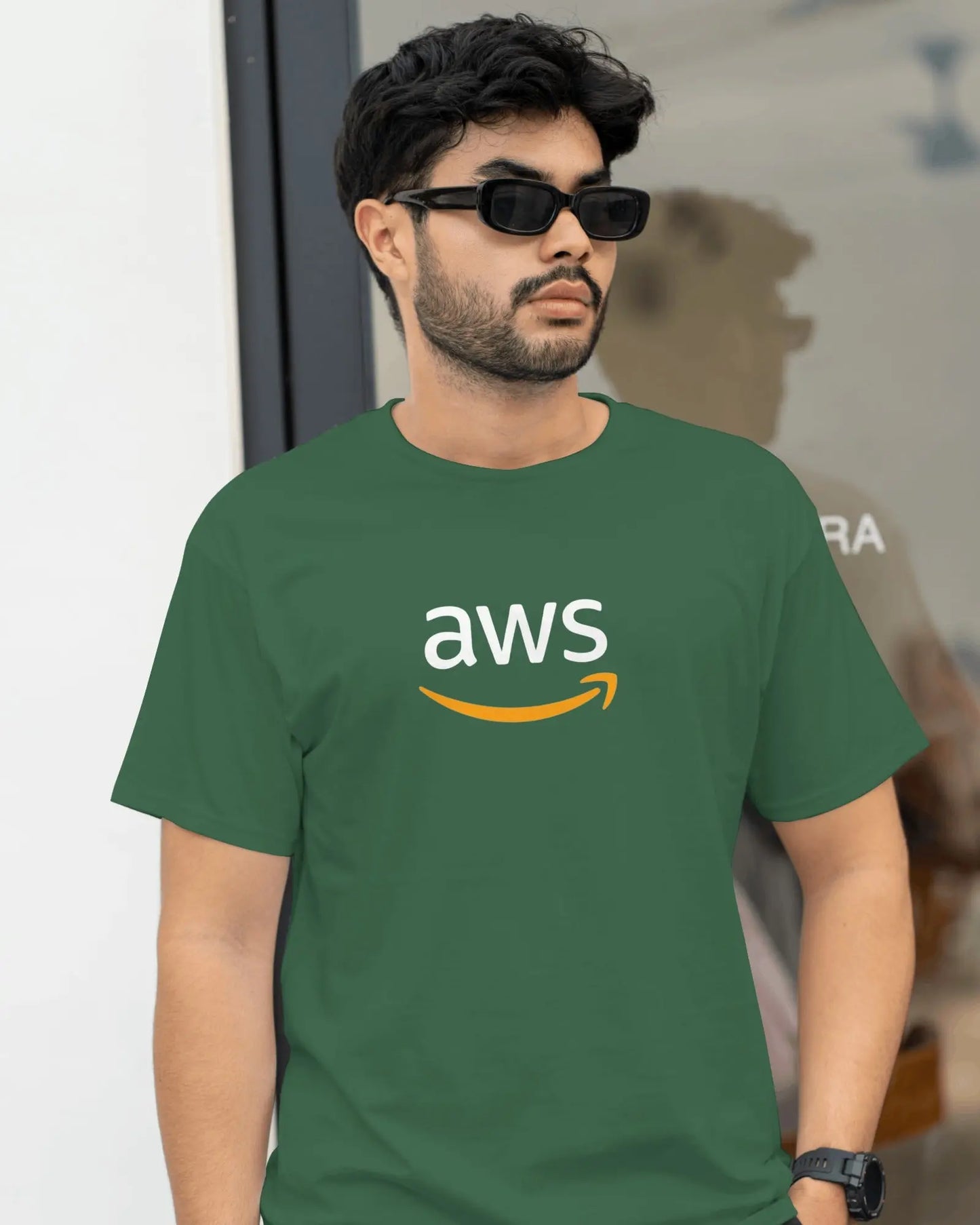 Amazon Web Services (AWS) – Programmer, Coding, Computer Science TShirt DevHero India