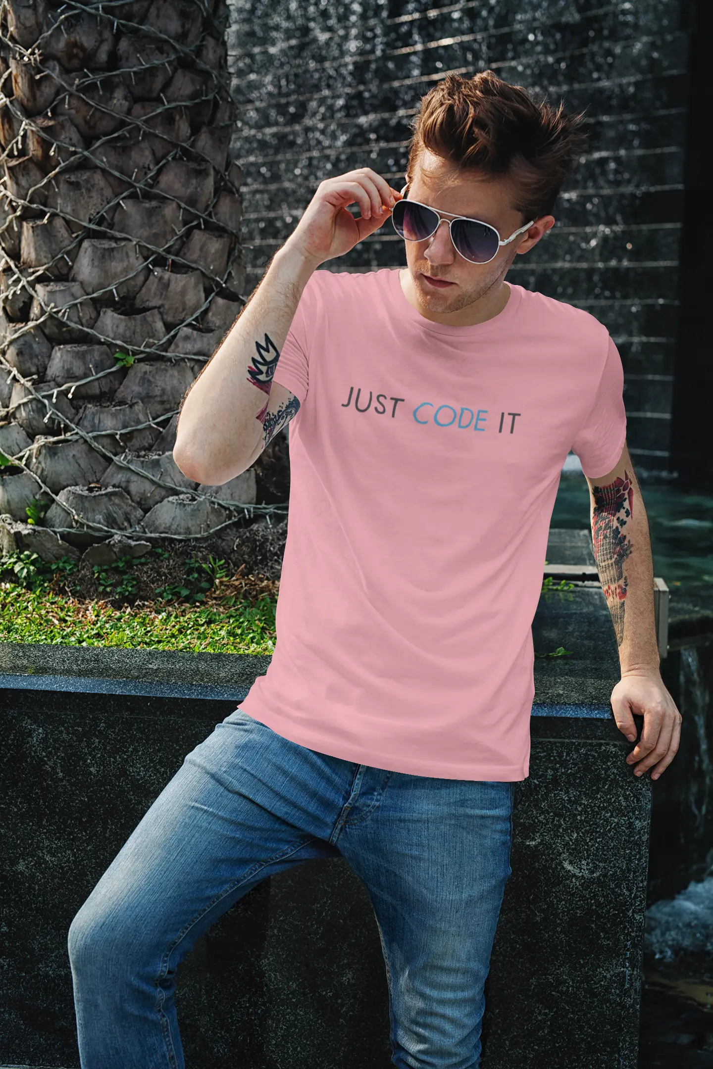 Just Code It - Unisex Classic Round Neck T-Shirt DevHero India