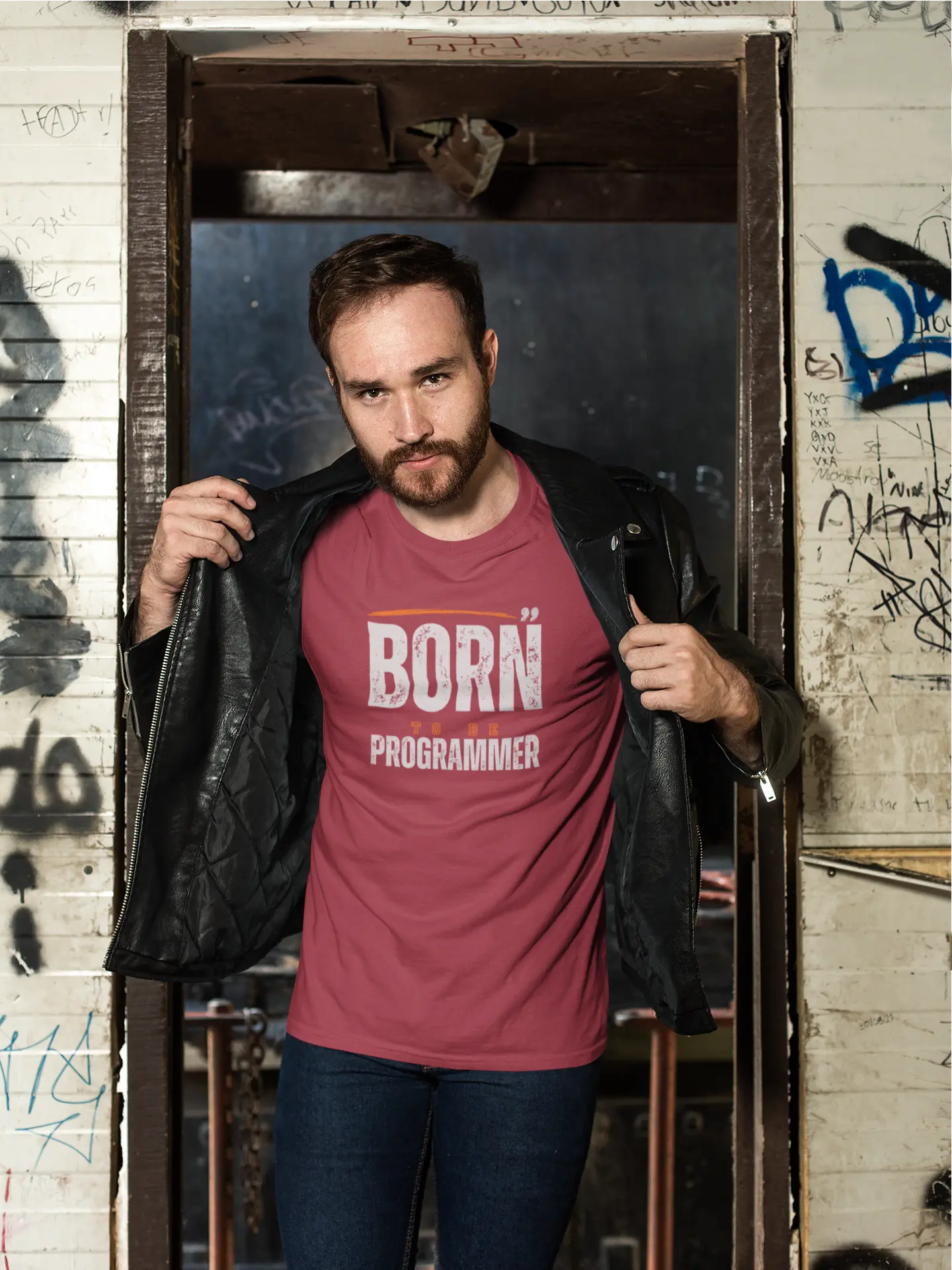 Born to be a Programmer Unisex T-Shirt DevHero India