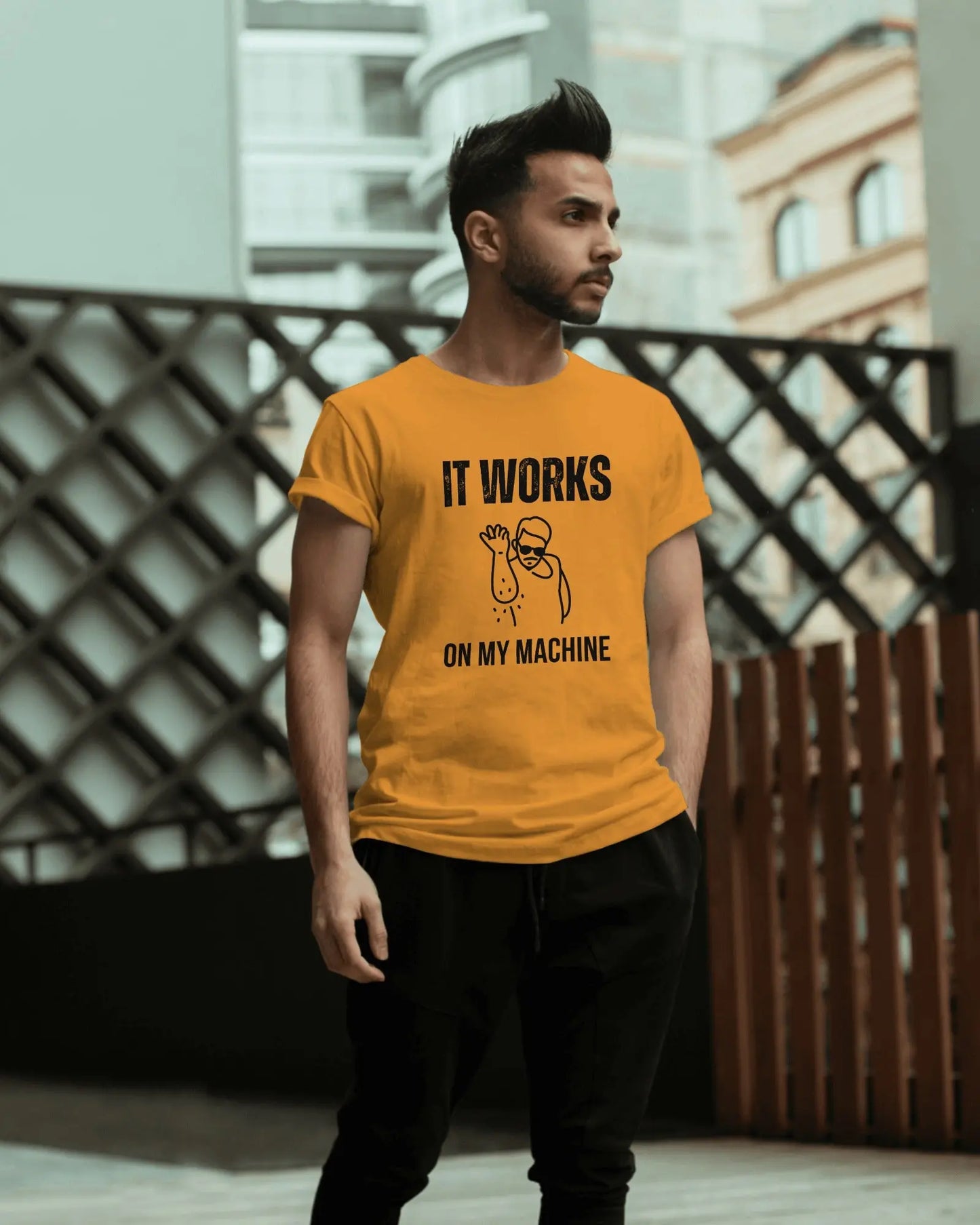 It Works On My Machine - Unisex Coding T-Shirt for developers DevHero India