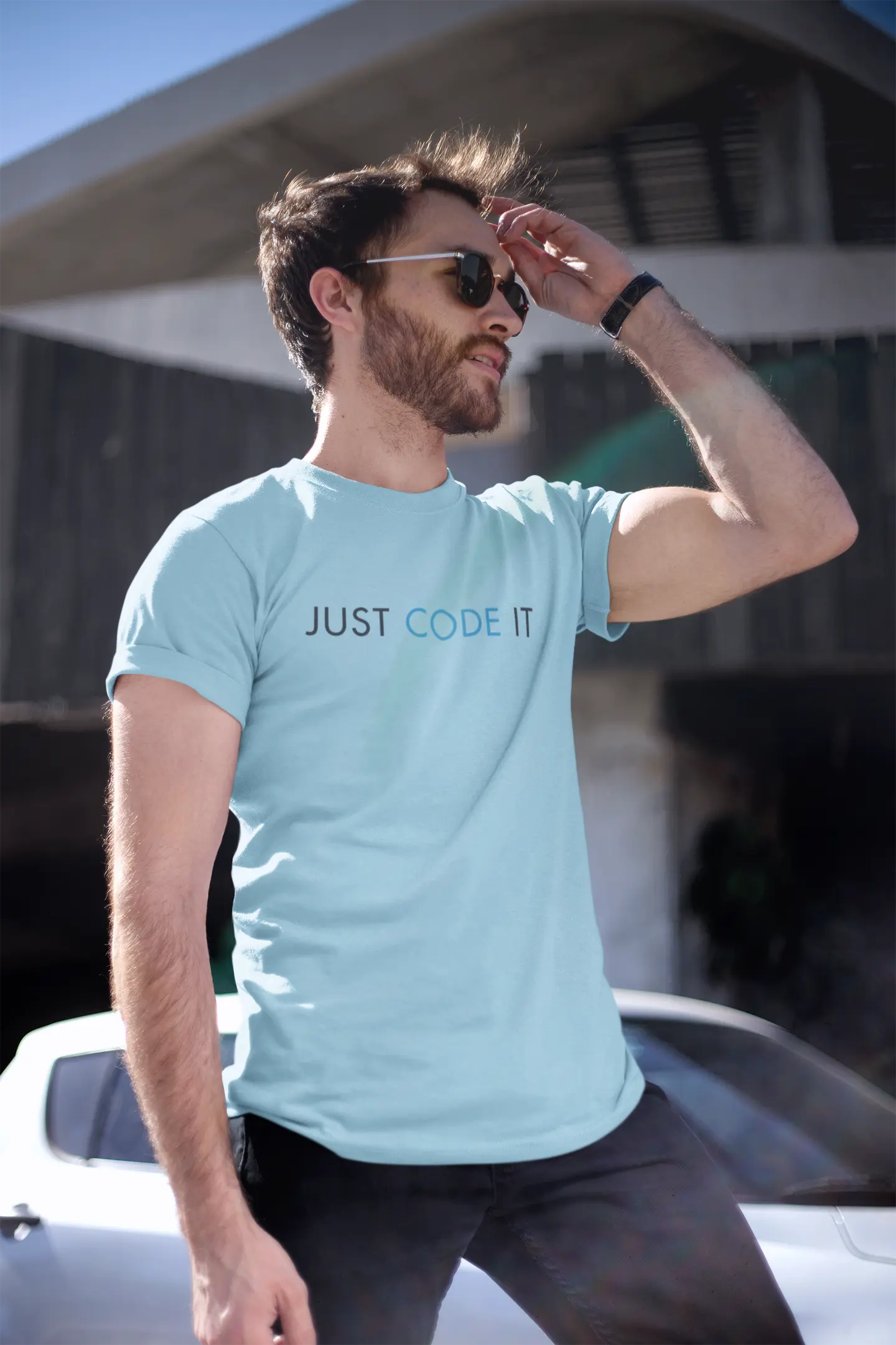 Just Code It - Unisex Classic Round Neck T-Shirt DevHero India