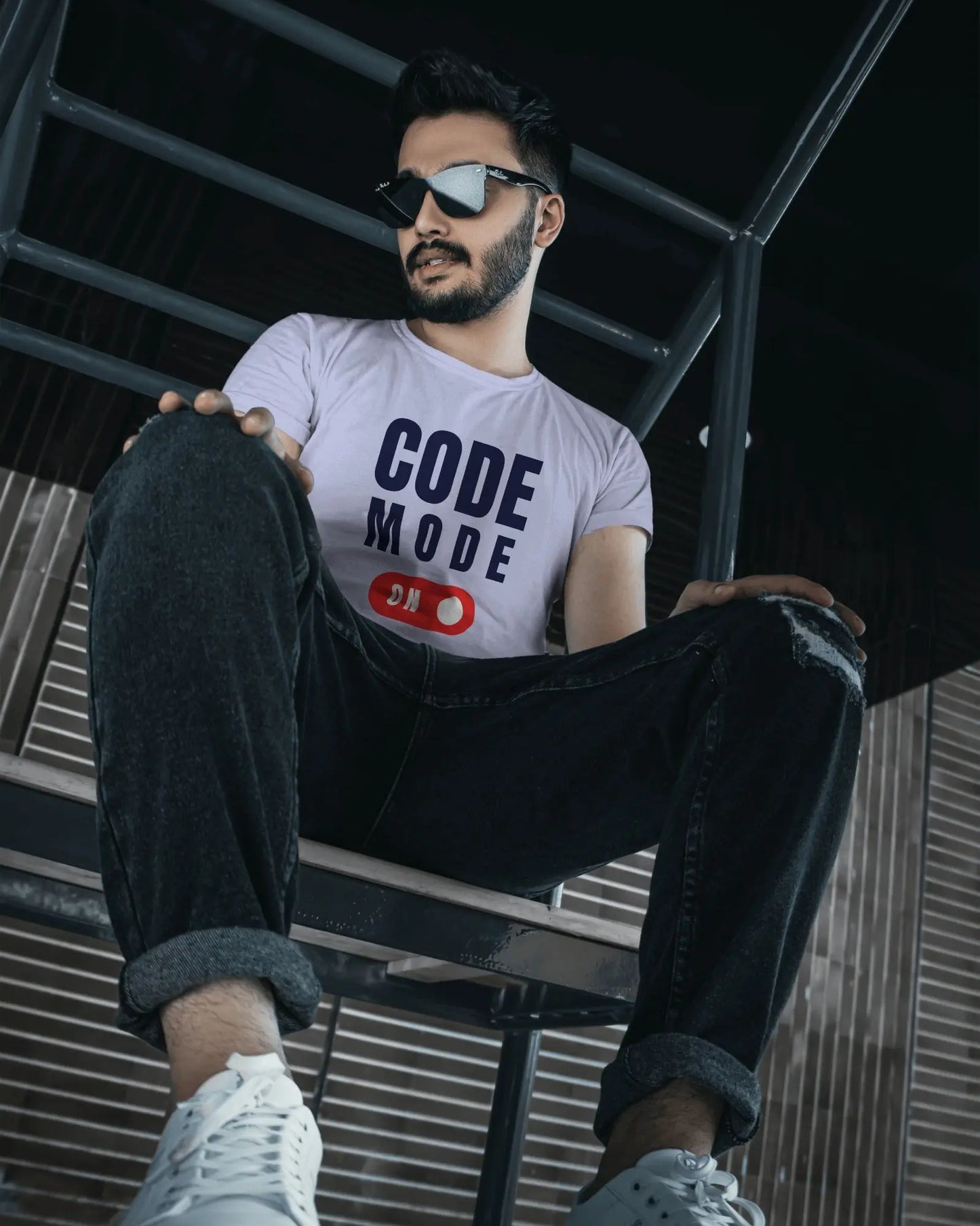 Code Mode On Unisex T-Shirt DevHero India
