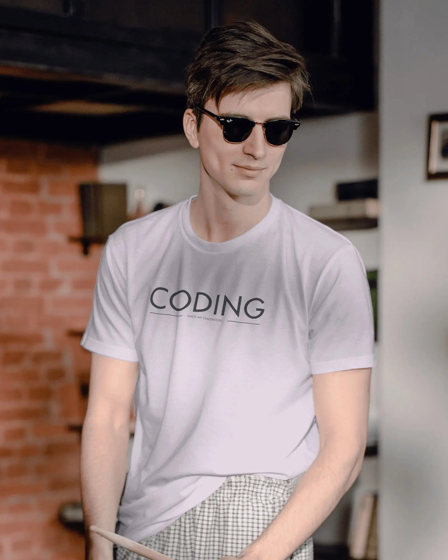 Coding Since Childhood - Unisex Coding T-Shirt for developers DevHero India