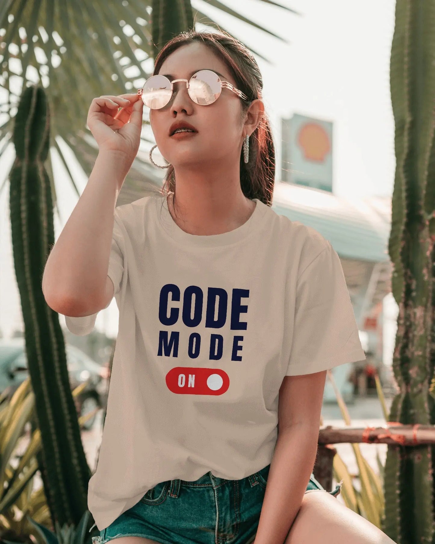 Code Mode On Unisex T-Shirt DevHero India