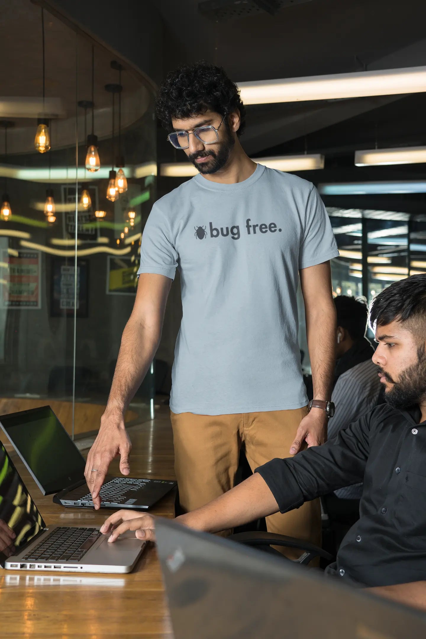 Bug Free - Unisex Coding T-Shirt for developers DevHero India