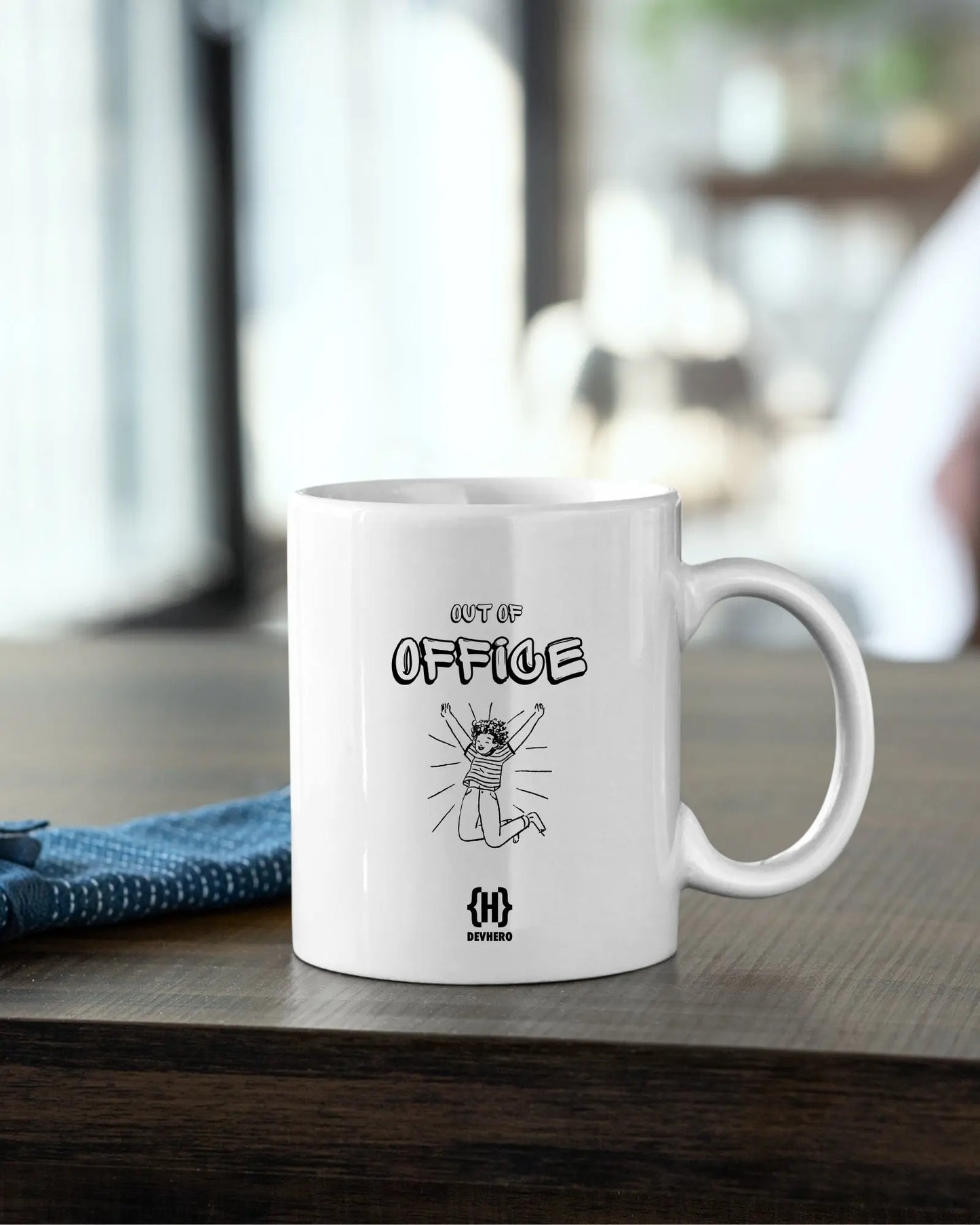 Out of Office - DevHero White Coffee Mug | Ceramic Coffee Mug for coders (11oz) DevHero India