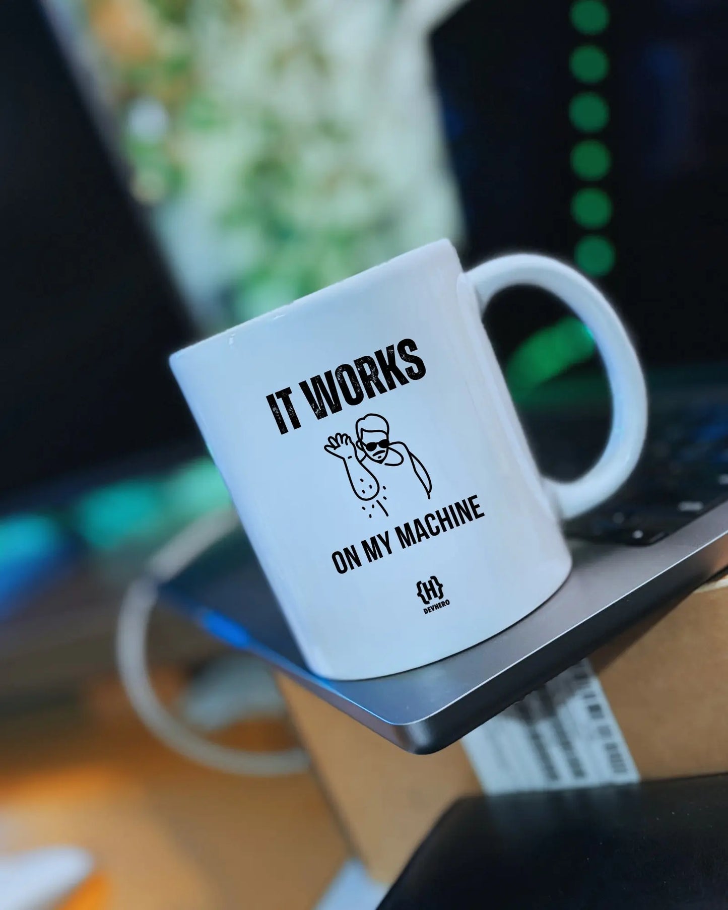 It's Working On My Machine - DevHero White Coffee Mug | Ceramic Coffee Mug for coders (11oz) DevHero India