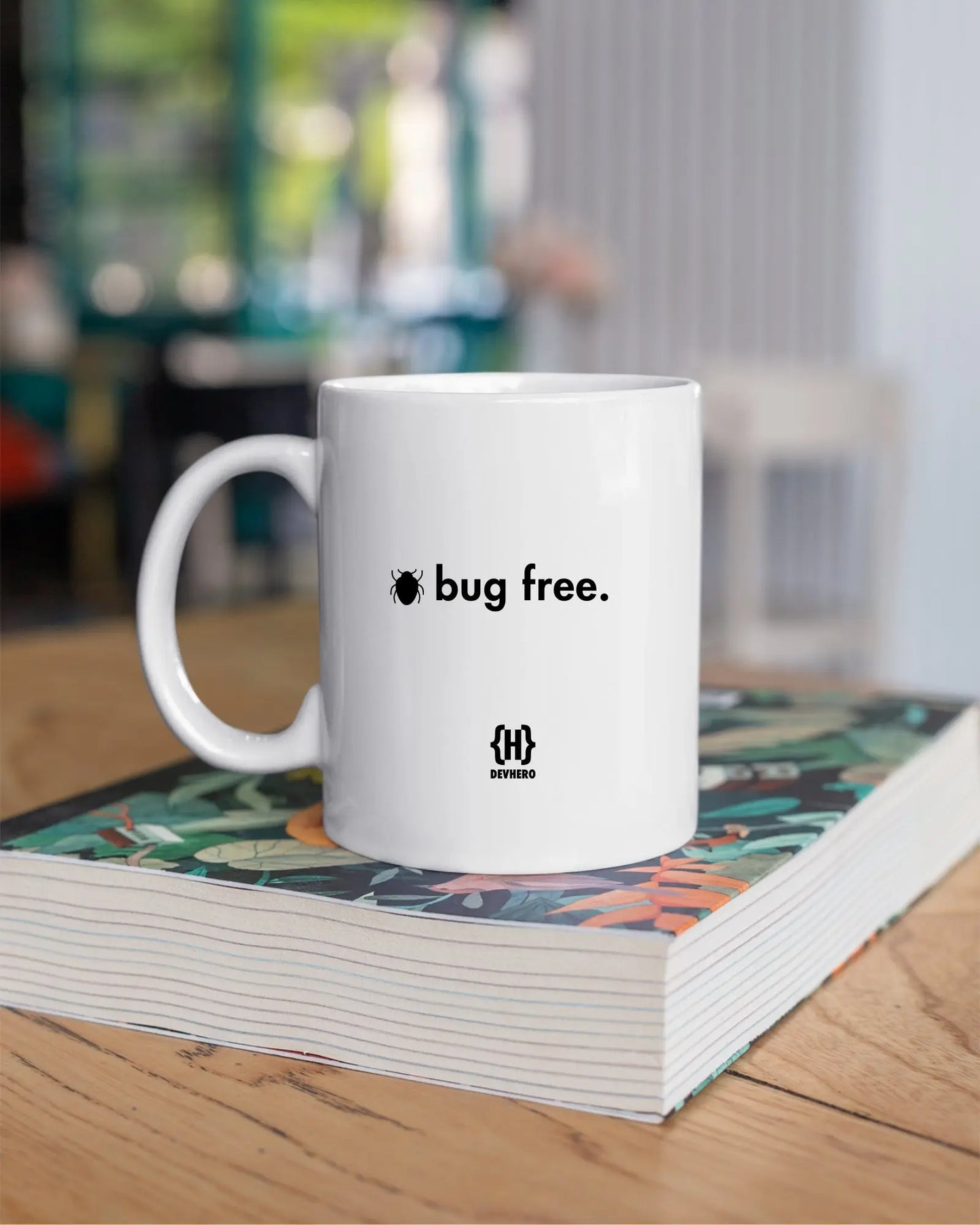 Bugfree - DevHero White Coffee Mug | Ceramic Coffee Mug for coders (11oz) DevHero India