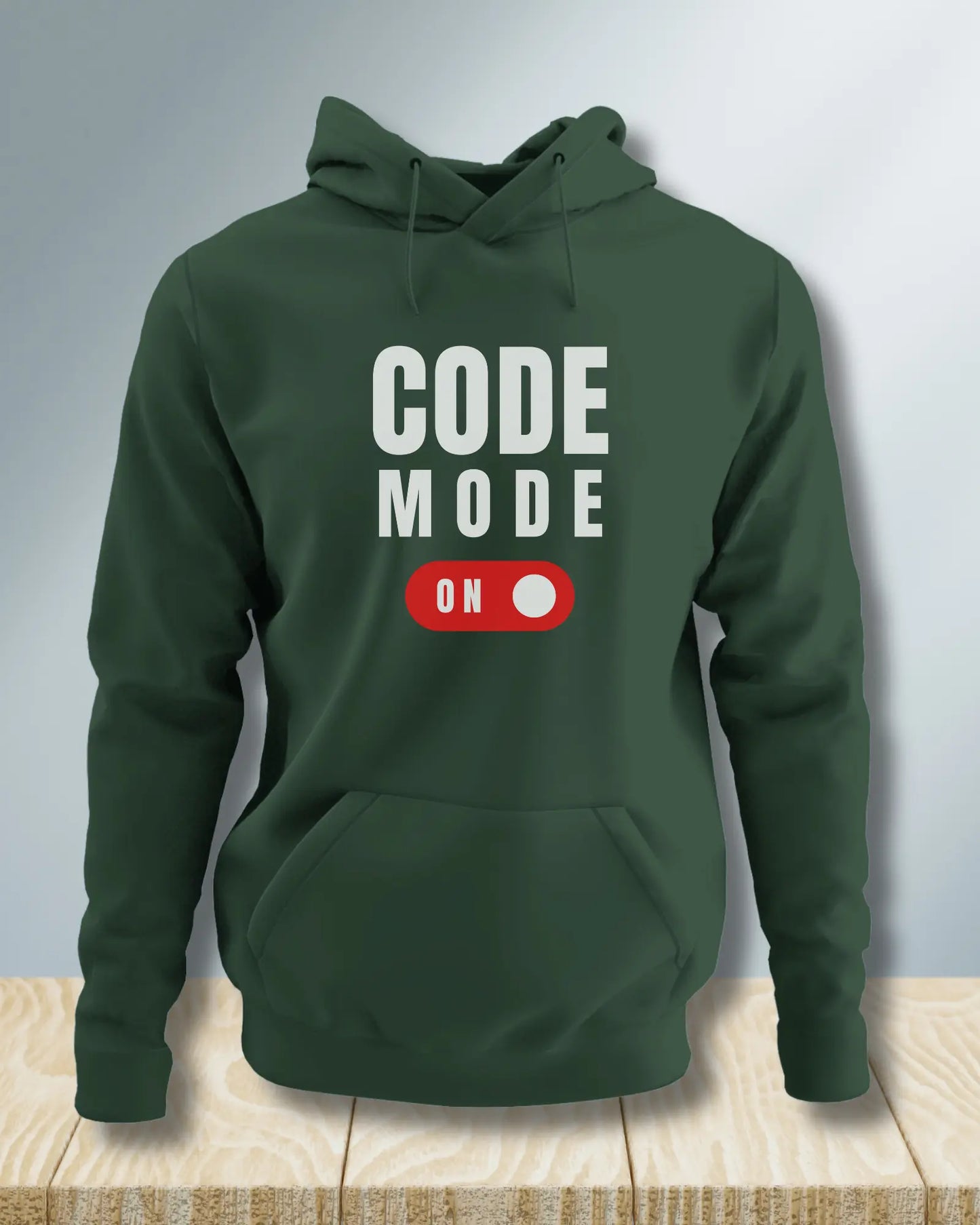 Code Mode On (White) - Focused Coding Gear for Programmers by DevHero DevHero India
