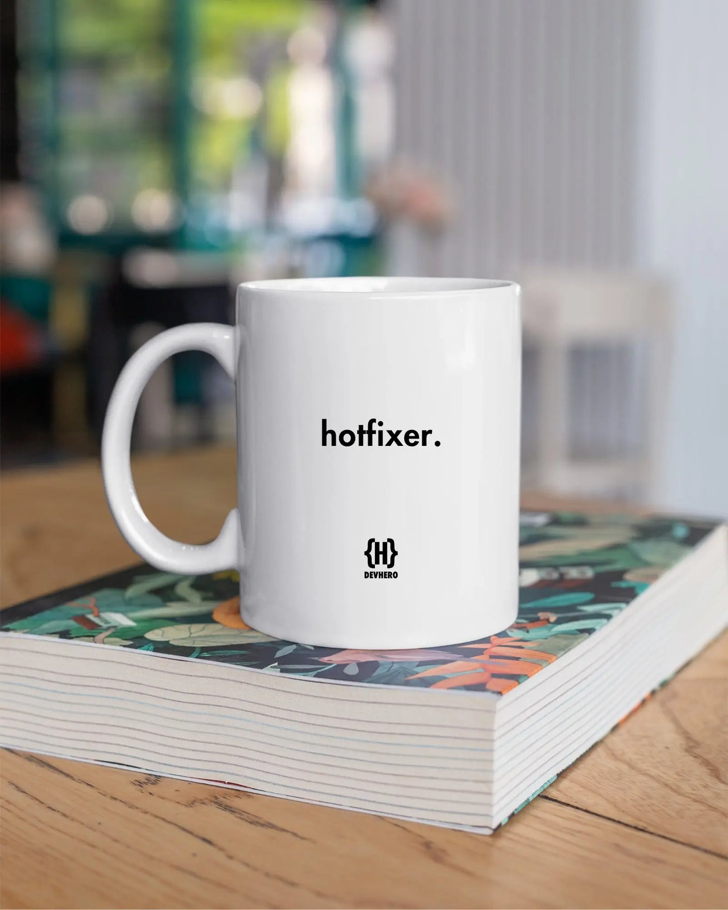 Hotfixer - DevHero White Coffee Mug | Ceramic Coffee Mug for coders (11oz) DevHero India