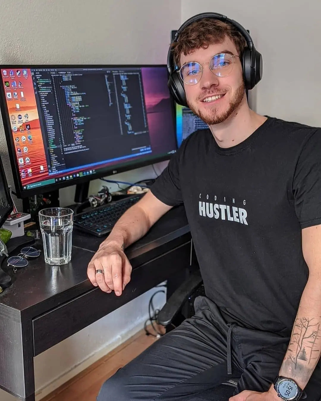 Coding Hustler Unisex T-Shirt - Show Your Coding Spirit DevHero India