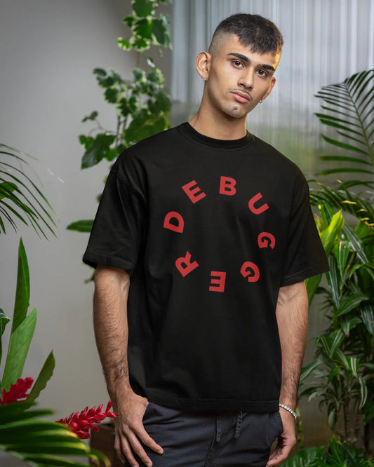 Debugger | Unisex Oversized T-Shirt for Developers DevHero India
