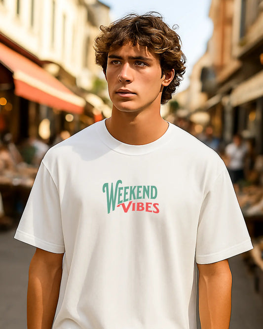 Weekend Vibes | Unisex Oversized T-Shirt for coders DevHero India