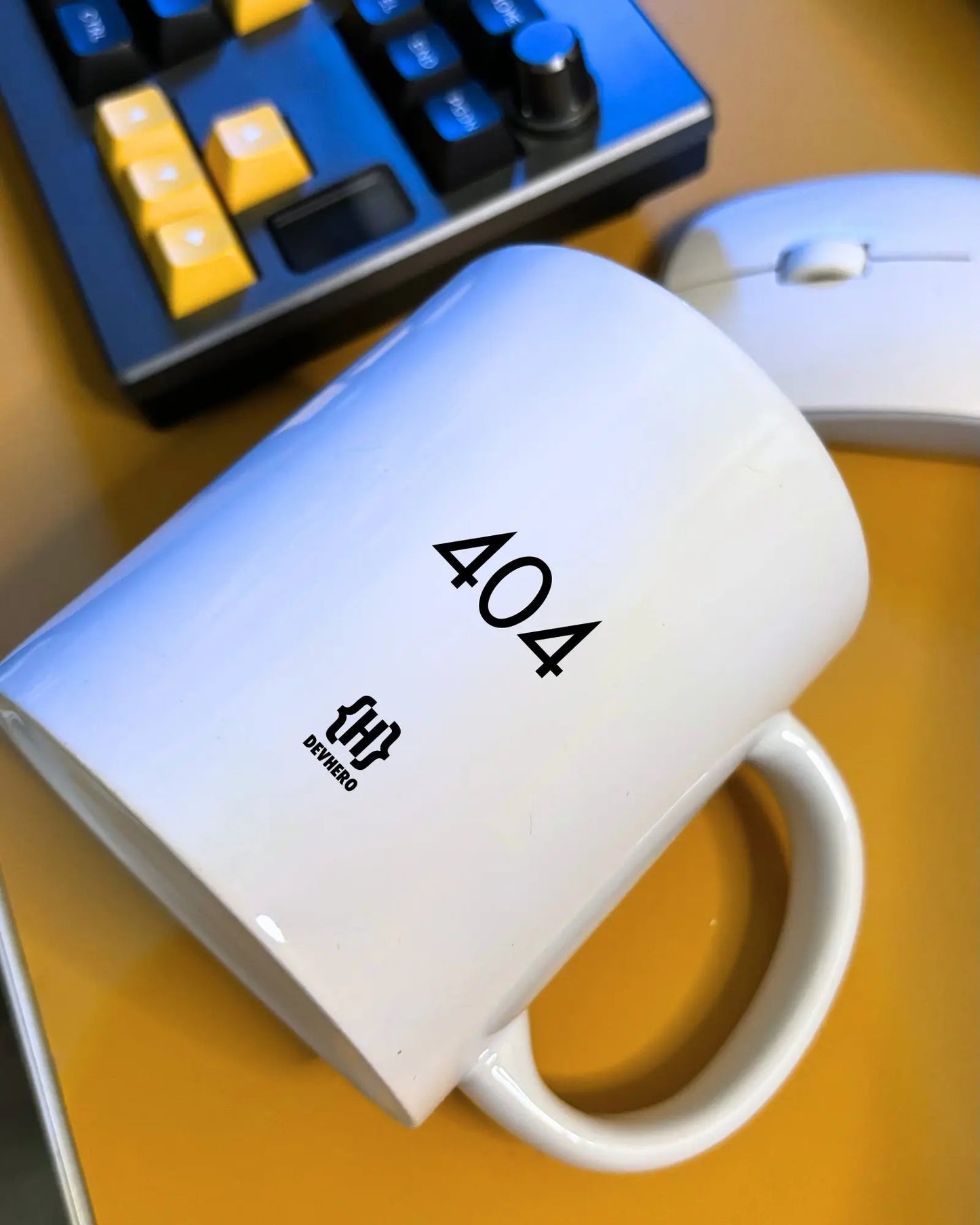 404 - DevHero White Coffee Mug | Ceramic Coffee Mug for coders (11oz) DevHero India