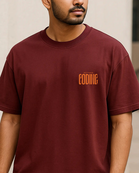Beyond Coding | Unisex Oversized T-Shirt for Developers DevHero India