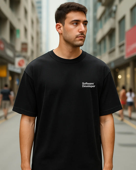 Software Developer | Unisex Oversized T-Shirt for Developers DevHero India