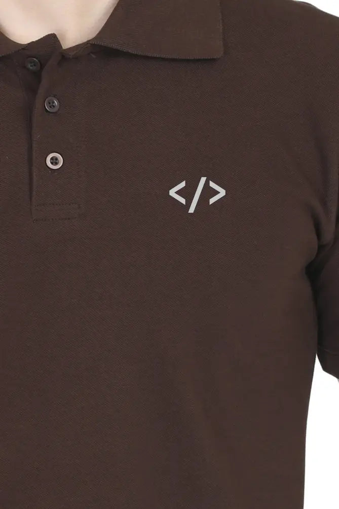 Autonomous Unisex Polo Half Sleeve T-shirt DevHero India