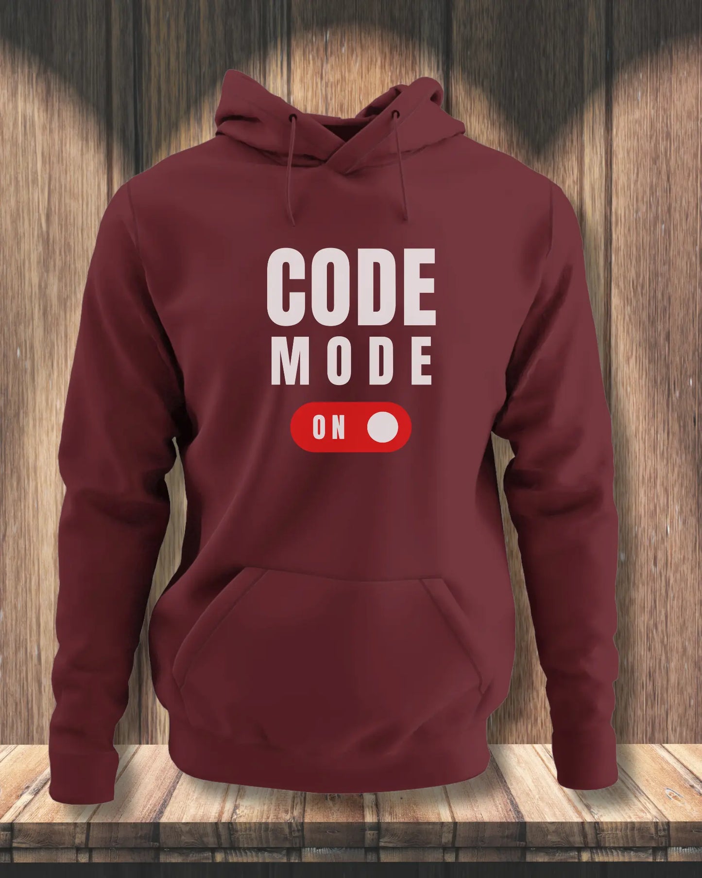 Code Mode On (White) - Focused Coding Gear for Programmers by DevHero DevHero India
