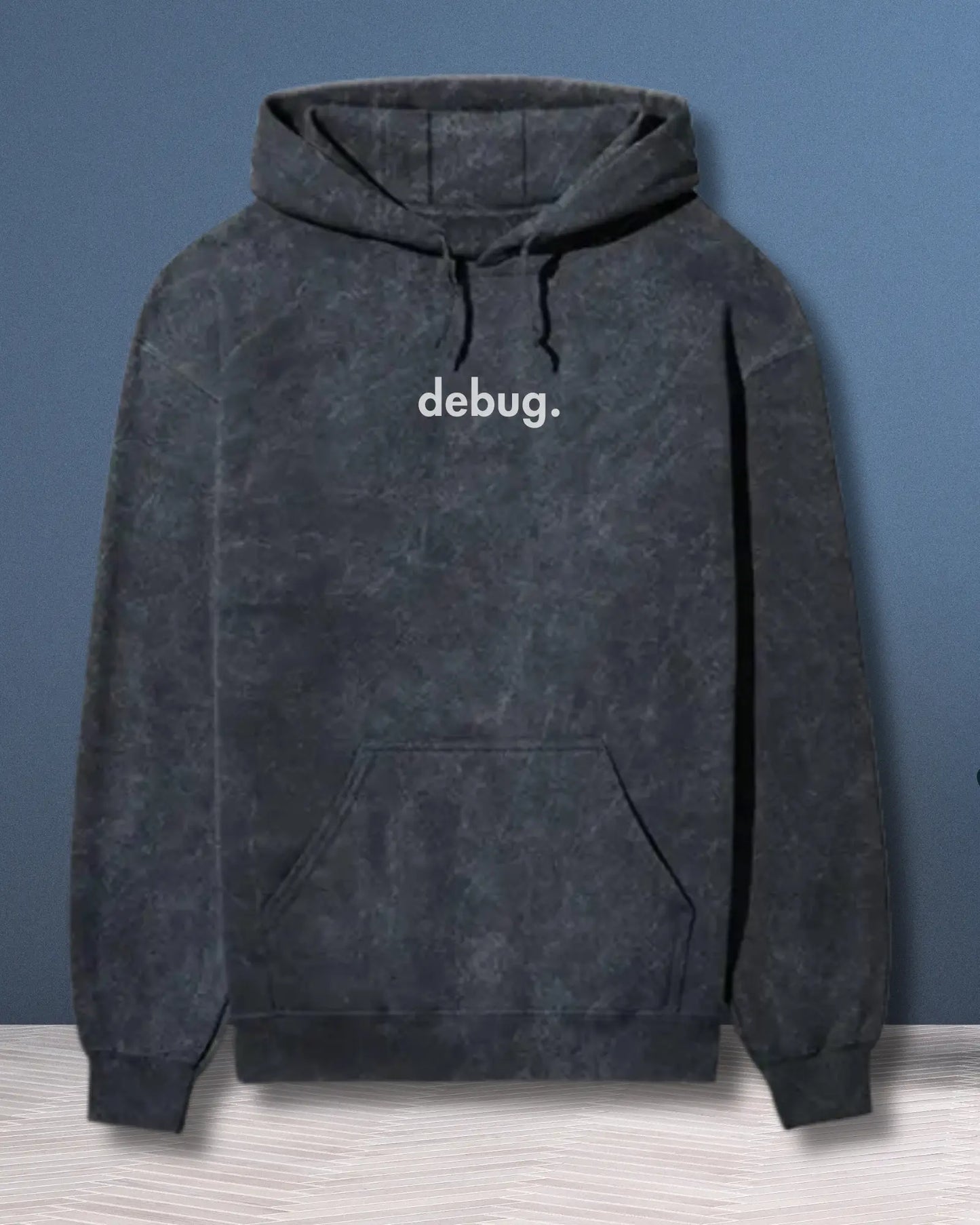 Debug Acid Wash Hoodie - Problem-Solving Coding Geek Hoodie by DevHero DevHero India