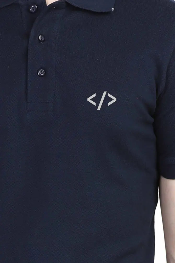 Autonomous Unisex Polo Half Sleeve T-shirt DevHero India