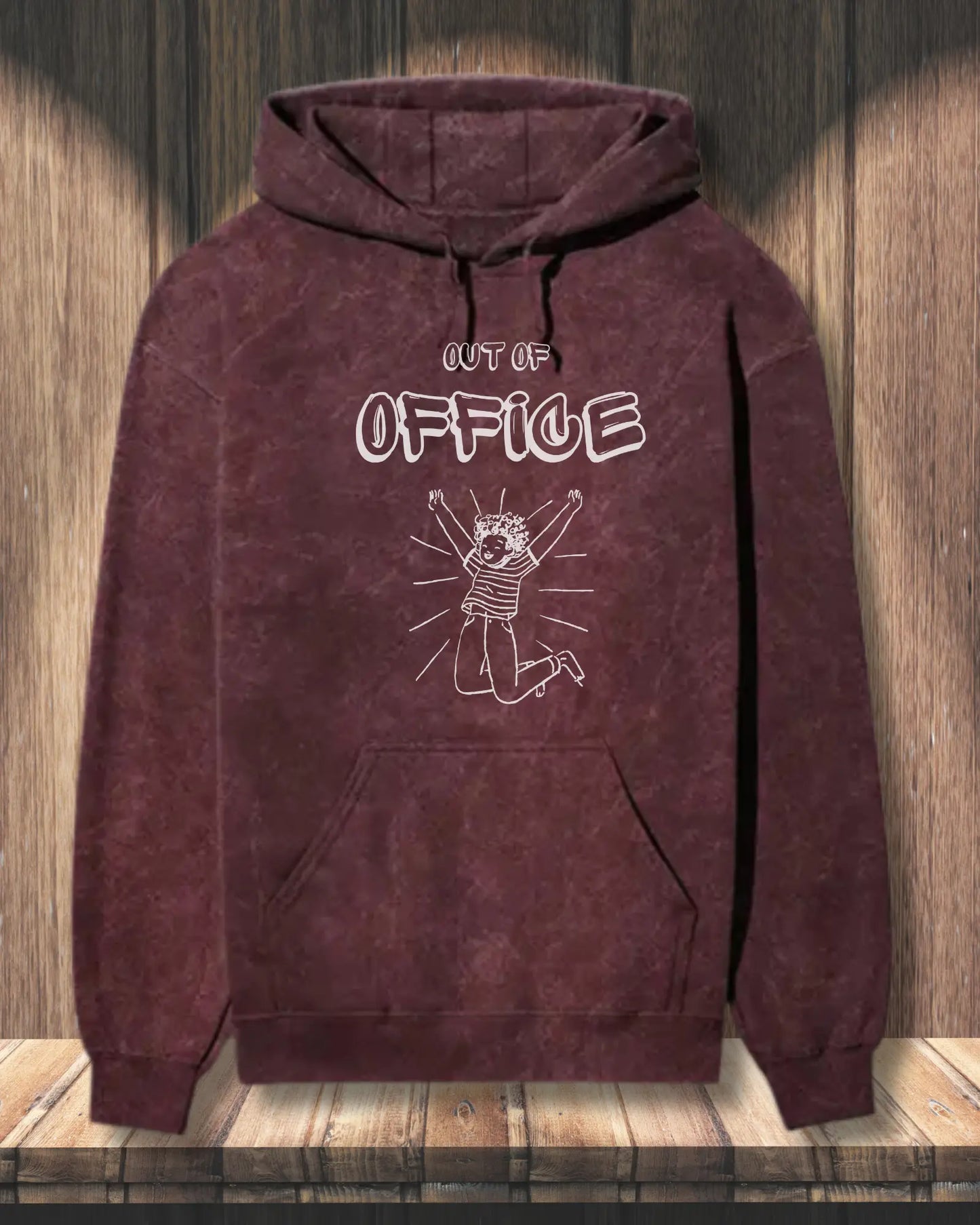 Out of Office (White) - Relax in Style with DevHero’s Coding Hoodies for Programmers | Acid Wash Hoodie DevHero India