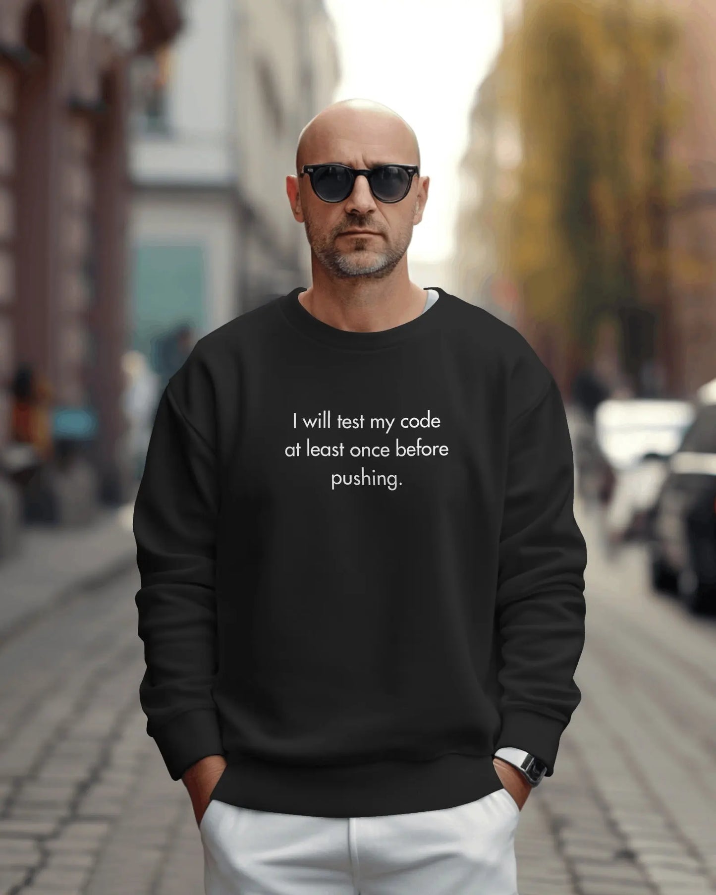 I will test my code before pushing - coding sweatshirt DevHero India