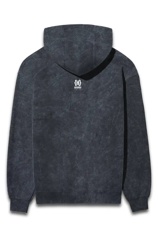 Eat Sleep Code Debug Acid Wash Hoodie - The Perfect Hoodie for Coding Geeks by DevHero DevHero India