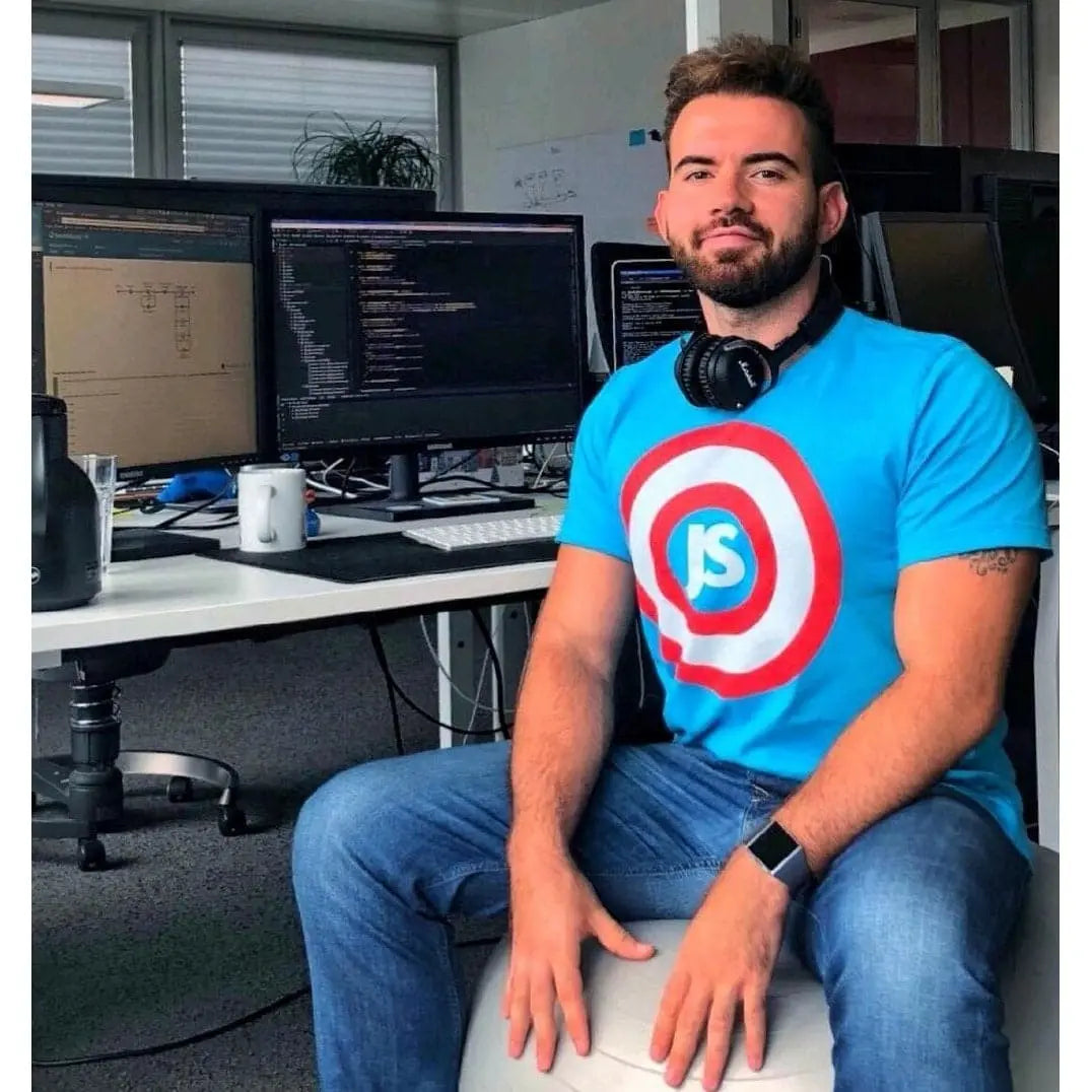 Captain JS Short Sleeve T-Shirt - Fun and Functional for JavaScript Developers DevHero India