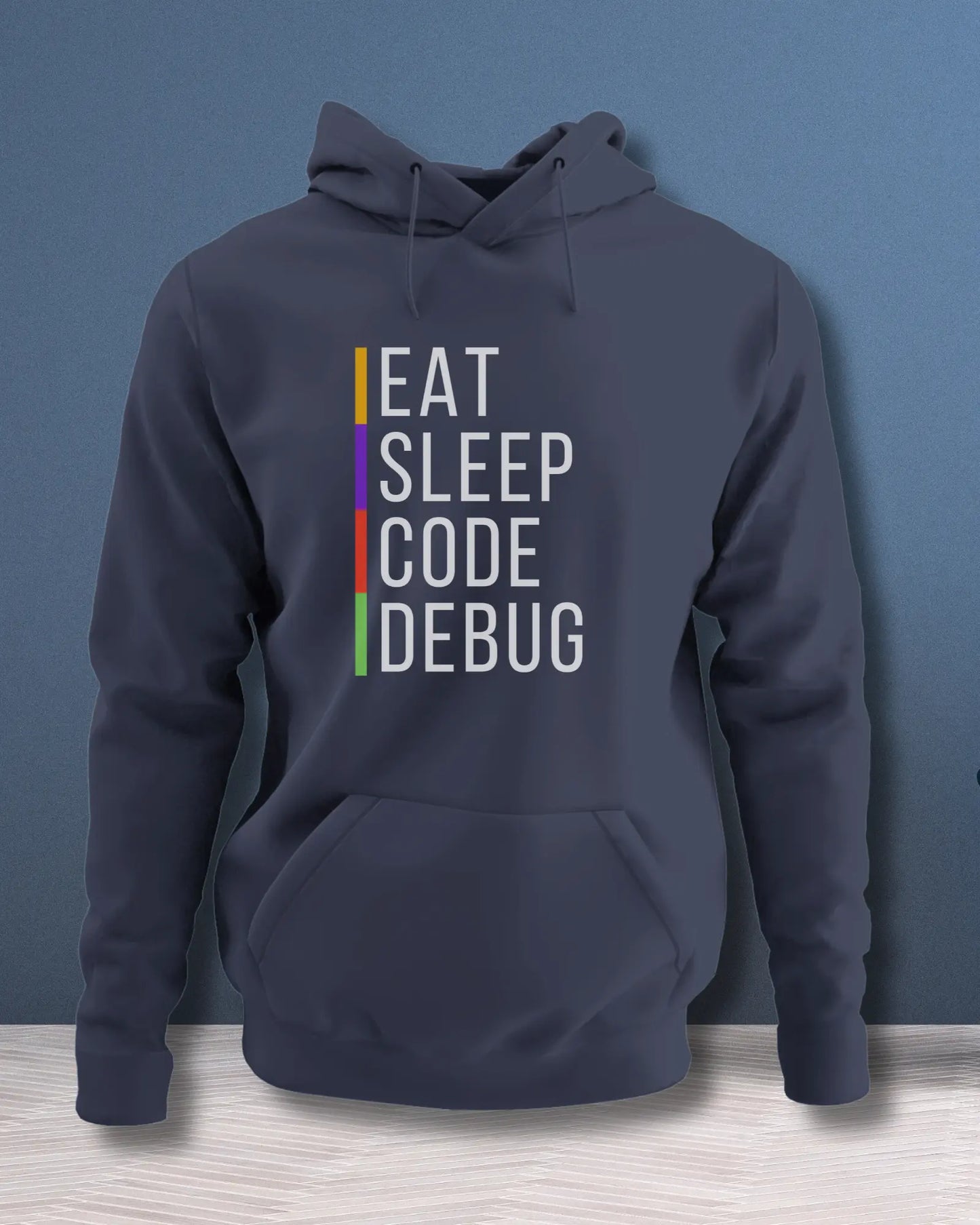 Eat Sleep Code Debug - The Perfect Hoodie for Coding Geeks by DevHero DevHero India