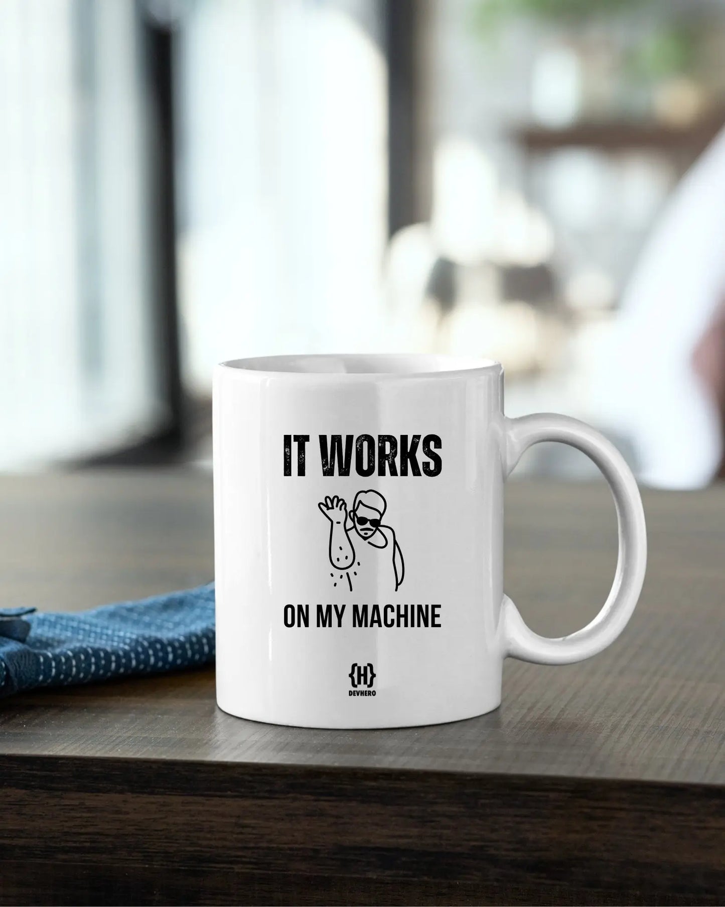 It's Working On My Machine - DevHero White Coffee Mug | Ceramic Coffee Mug for coders (11oz) DevHero India