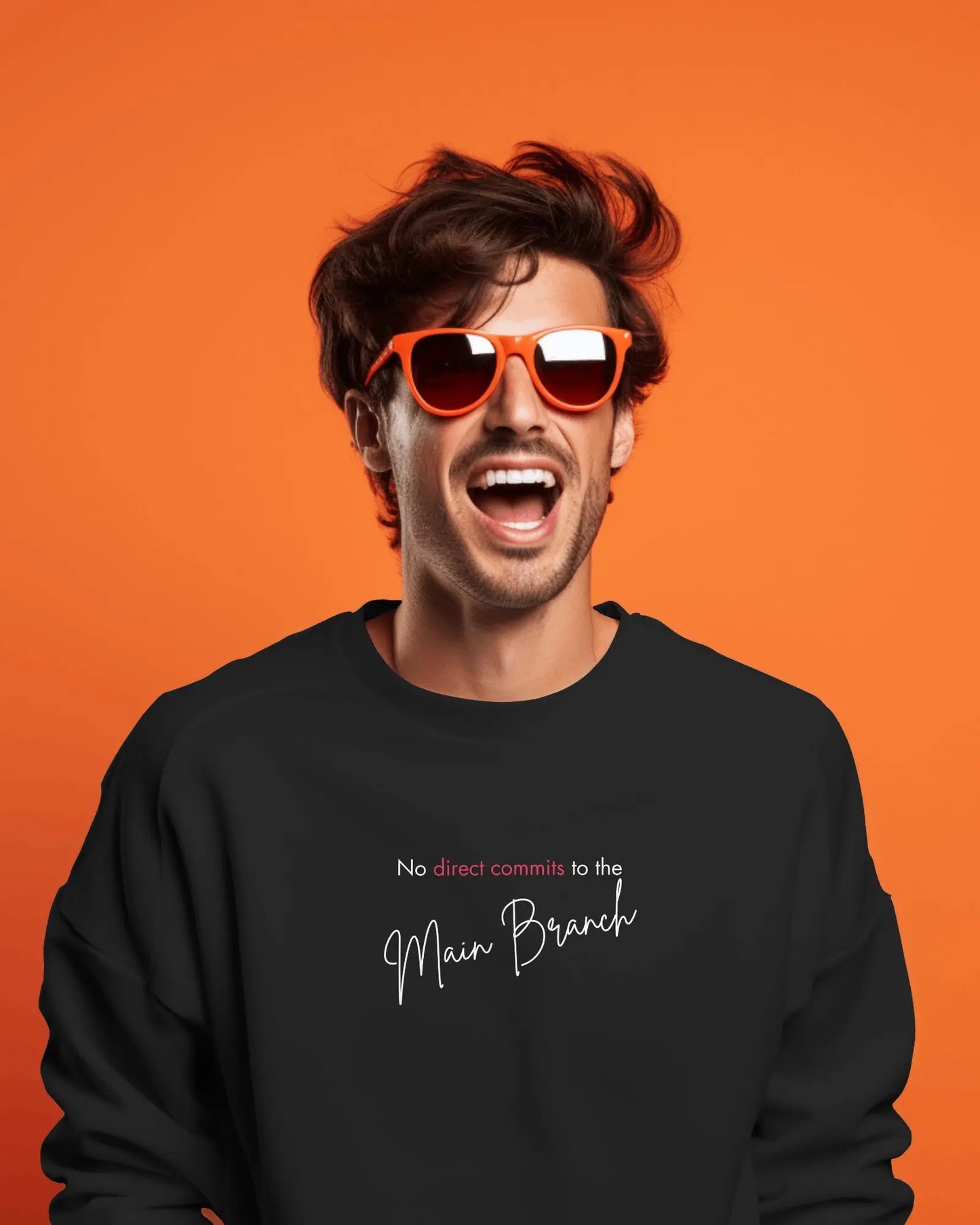 No Direct Commit to the main branch | Unisex Coder Sweatshirt DevHero India