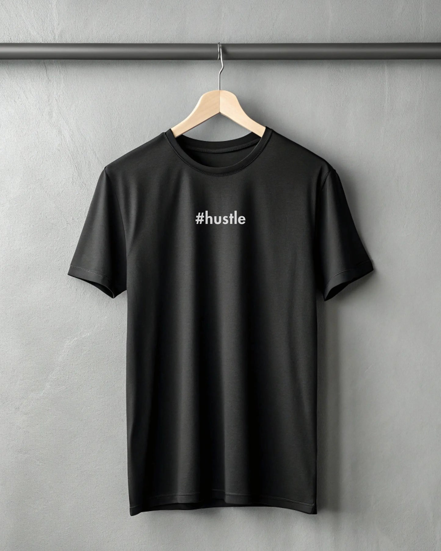 #hustle | Premium Supima T-Shirt for Software Engineers DevHero India