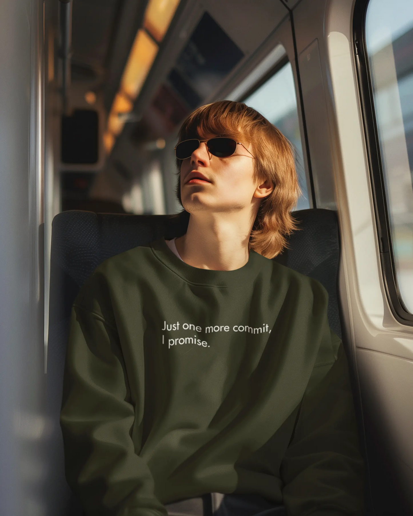 Just One More Commit, I Promise | Classic Sweatshirt for Developers DevHero India