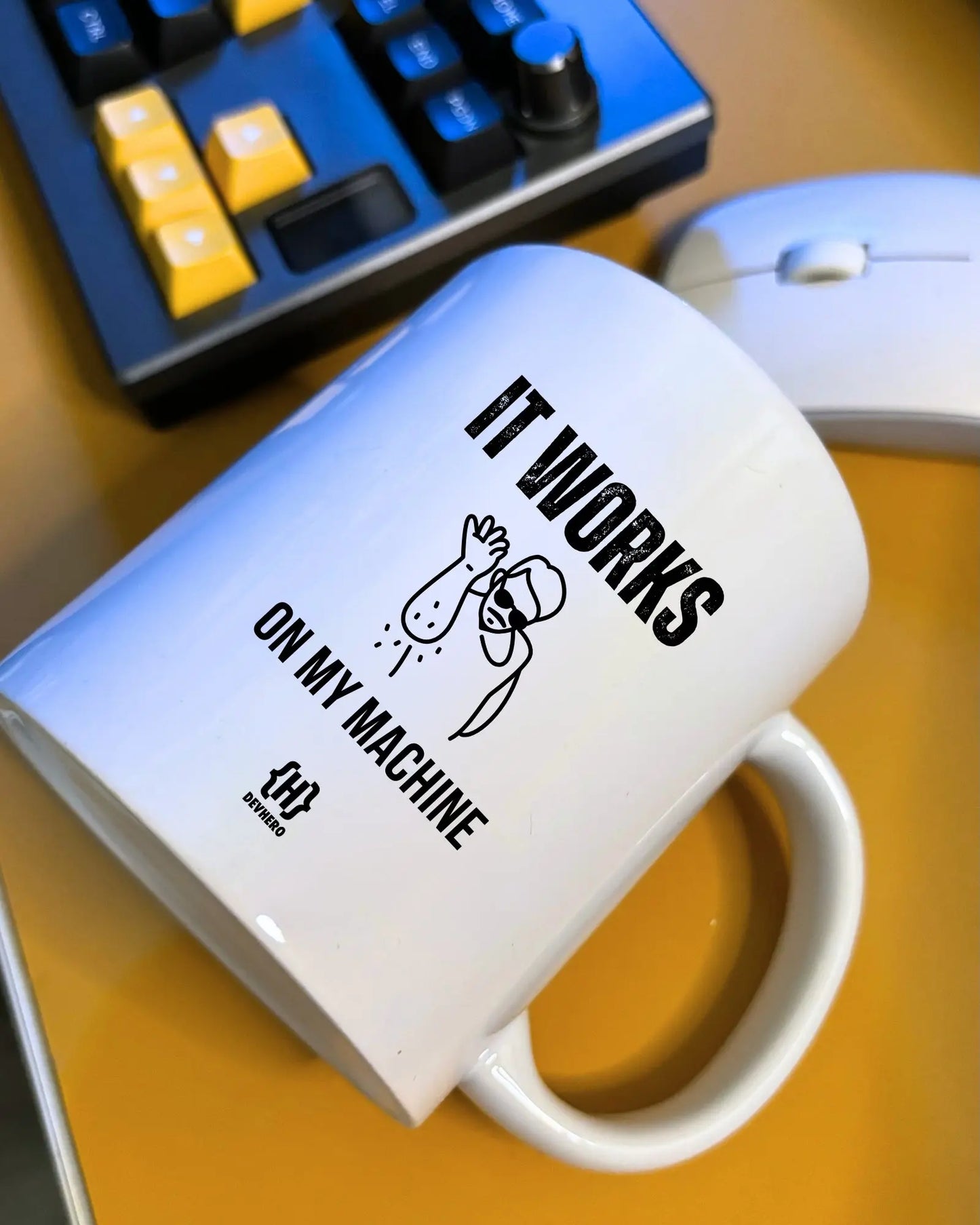 It's Working On My Machine - DevHero White Coffee Mug | Ceramic Coffee Mug for coders (11oz) DevHero India