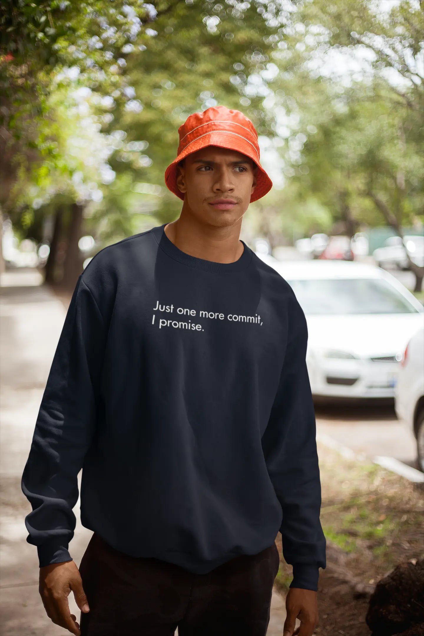 Just One More Commit, I Promise | Classic Sweatshirt for Developers DevHero India
