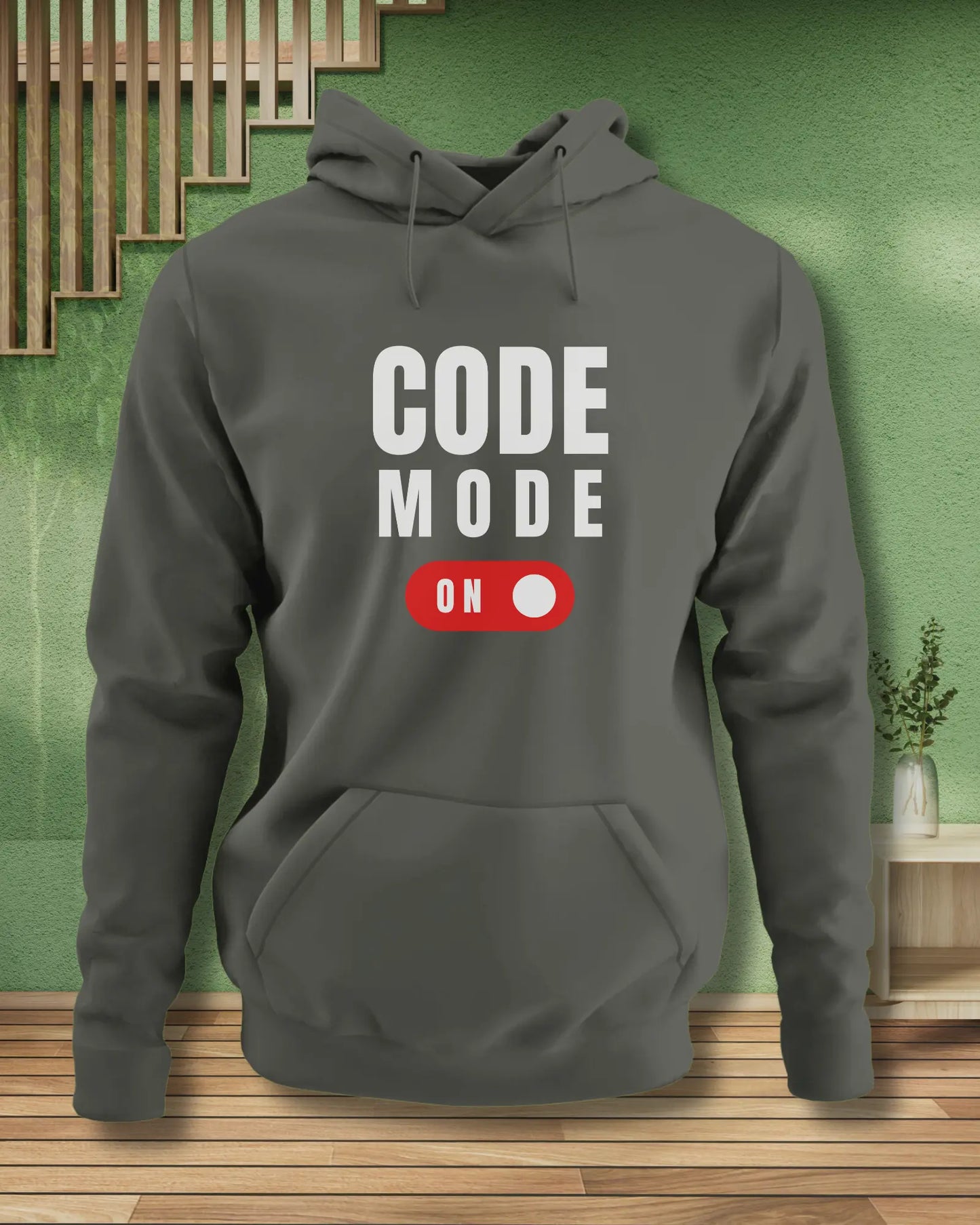 Code Mode On (White) - Focused Coding Gear for Programmers by DevHero DevHero India