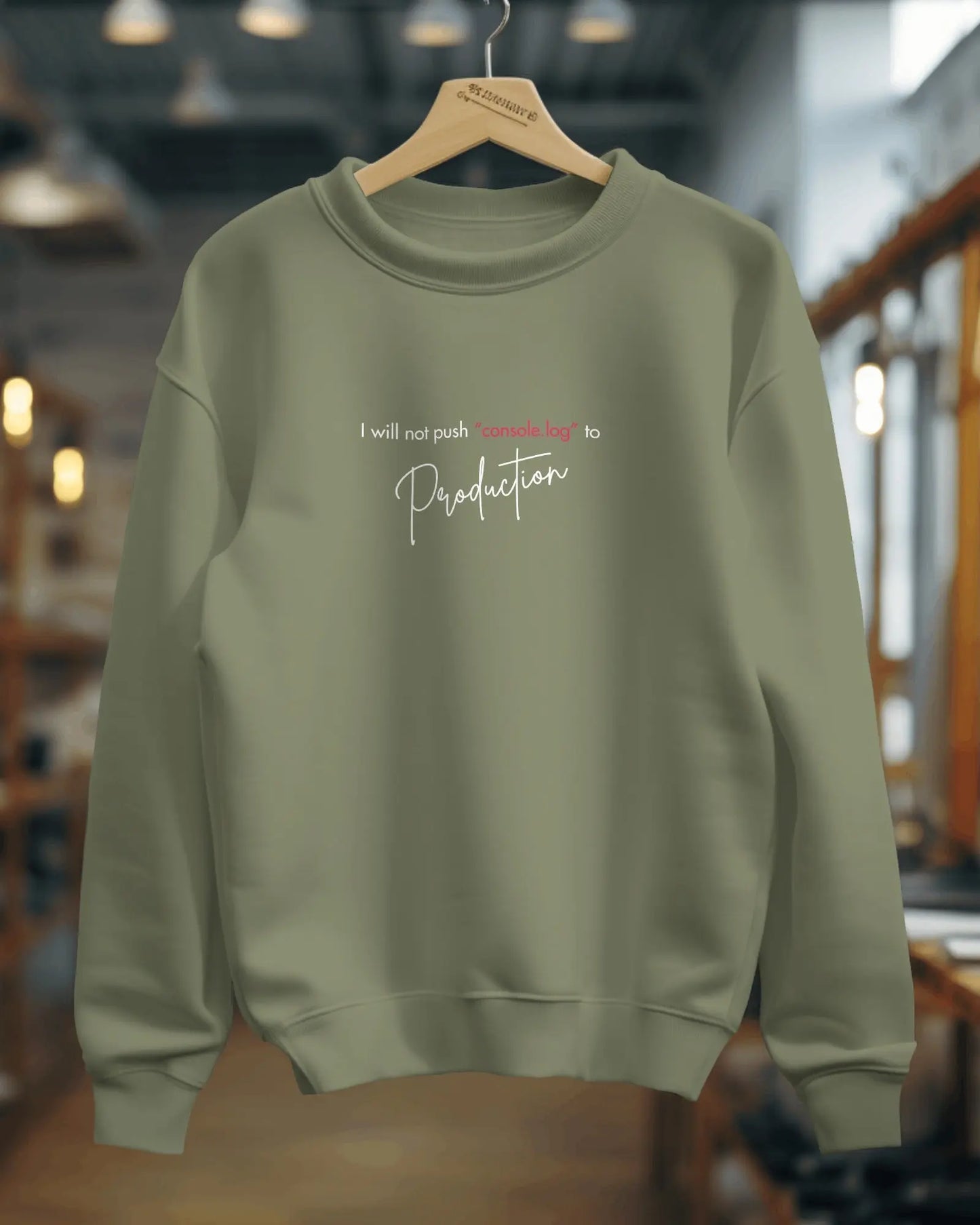 I will not push "console.log" to production - sweatshirt for the programmers DevHero India