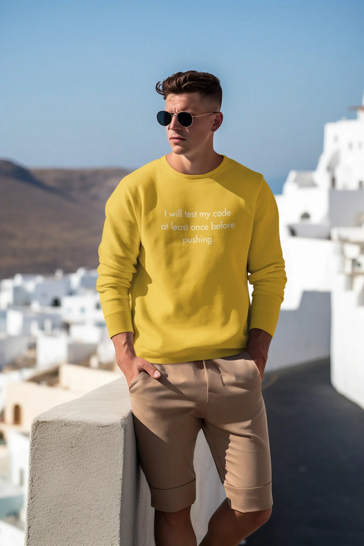 I will test my code before pushing - coding sweatshirt DevHero India