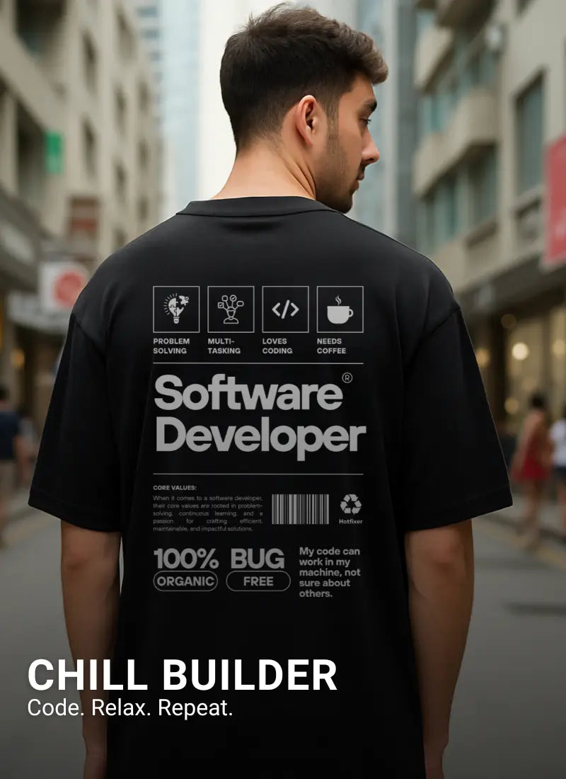 Oversized T-Shirts for Dev Community | Relaxed Coding Wear | DevHero