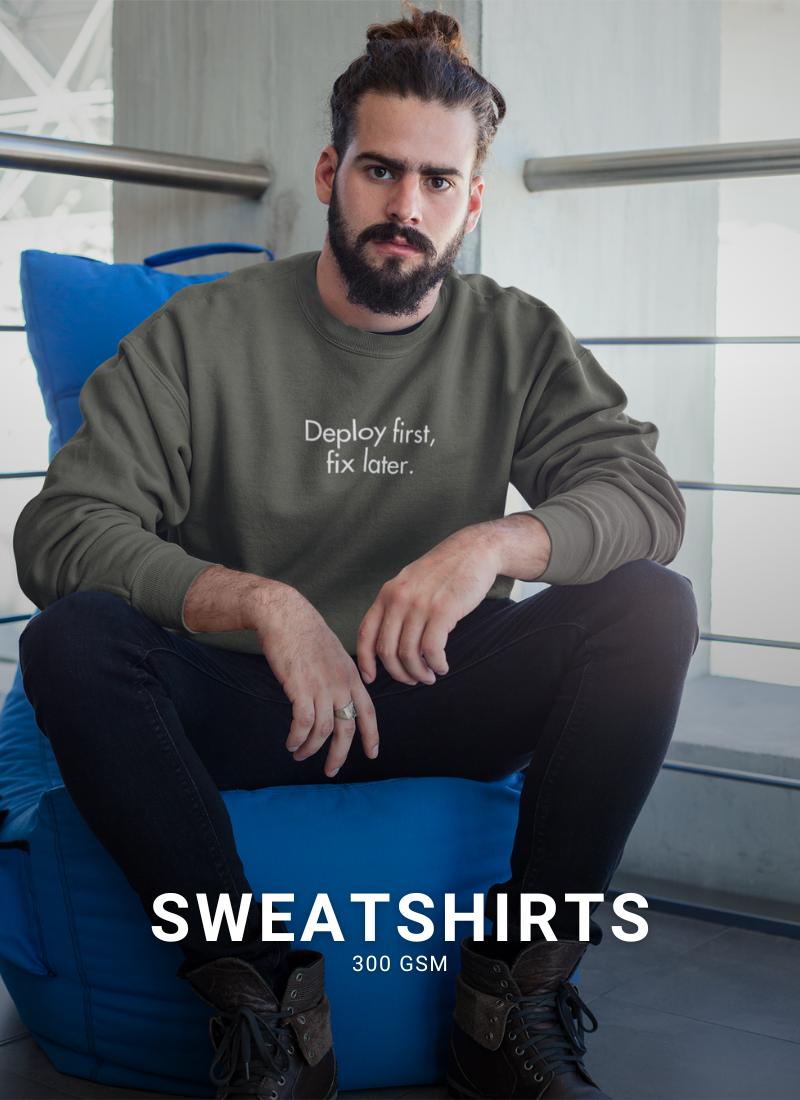 Sweatshirts for Dev Community | Warm Wear for Coders | DevHero India