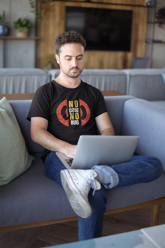 No Code No Bug - Unisex Coding T-Shirt for developers DevHero India